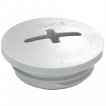 WISKA 10060624 EVSG 12 LG M12 Polyamide Threaded Stop End Light Grey