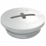 WISKA 10060624 EVSG 12 LG M12 Polyamide Threaded Stop End Light Grey