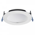 Saxby 102672 OrbitalPRO 4CCT 15W Matt White IP65 Downlight, fire rated, 165mm