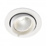 Saxby 78540 Axial round 30W cool white downlight, 140mm