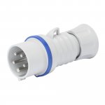 Gewiss GW60005H 16A 3P+E 200-250V 50/60Hz Blue IP44/IP54, screw wiring straight plug