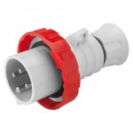 Gewiss GW60030H 16A 3P+E 380-415V 50/60Hz Red IP66/IP67/IP68/IP69, screw wiring straight plug