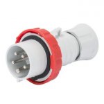 Gewiss GW60031H 16A 3P+N+E 380-415V 50/60Hz Red IP66/IP67/IP68/IP69, screw wiring straight plug