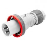 Gewiss GW61052H 63A 3P+E 380-415V 50/60Hz Red IP66/IP67/IP68/IP69, mantle terminal straight plug