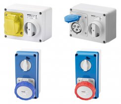 GEWiSS IB range interlocked socket-outlets IEC 309