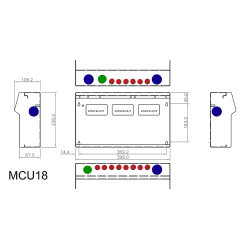 CPN Cudis MCU18/W dimensions