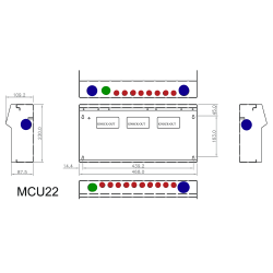 CPN Cudis MCU22/W dimensions