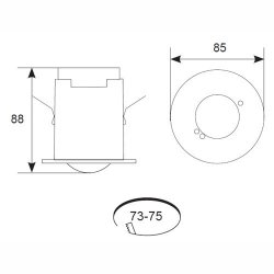 Ansell Lighting AOCTO/BT/PIR-R