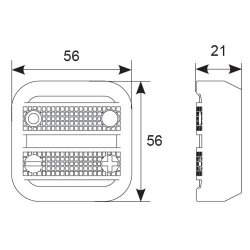 Ansell Lighting AOCTO/BT/WS/IP65