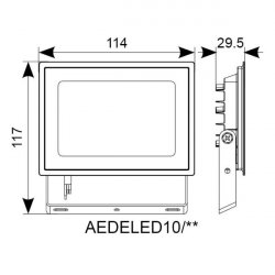 Ansell Lighting AEDELED10/CW