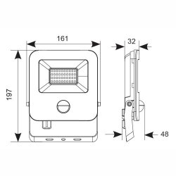 Ansell Lighting AZILED30/WW/PIR