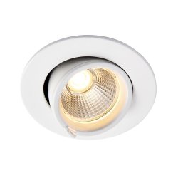 Saxby 99553 Axial round 15W warm white downlight. 102mm