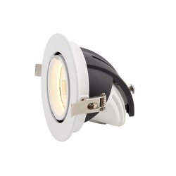 Saxby 99553 Axial round 15W warm white downlight. 102mm