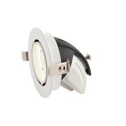 Saxby 78537 Axial round 9W cool white downlight, 90mm