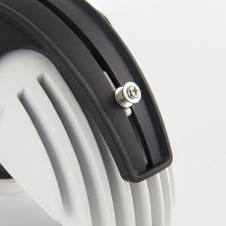 Saxby 78537 Axial round 9W cool white downlight, 90mm