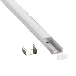 Saxby 97734 RigelSLIM Surface 2m aluminium profile/matt white