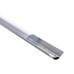 Saxby 97737 Rigel Corner Wide 2m aluminium profile/extrusion silver