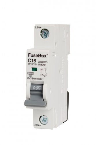 FuseBox MT10C161 MCB 1 pole 10kA, 16A, C curve