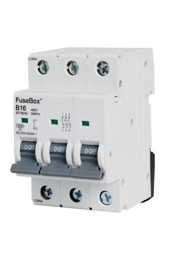 FuseBox MT10B163 MCB 3 pole 10kA, 16A, B curve