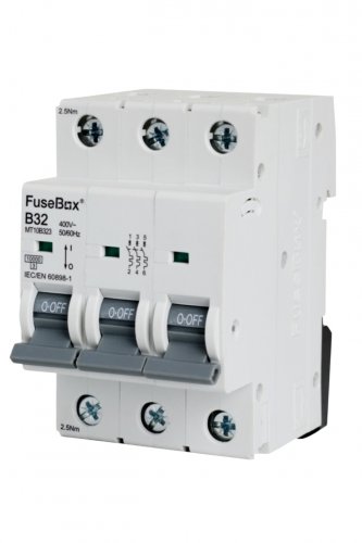 FuseBox MT10B323 MCB 3 pole 10kA, 32A, B curve