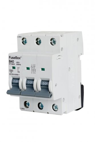 FuseBox MT10B403 MCB 3 pole 10kA, 40A, B curve