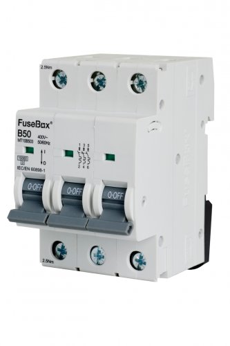 FuseBox MT10B503 MCB 3 pole 10kA, 50A, B curve