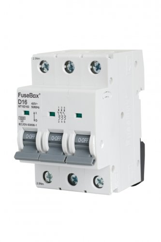 FuseBox MT10D163 MCB 3 pole 10kA, 16A, D curve