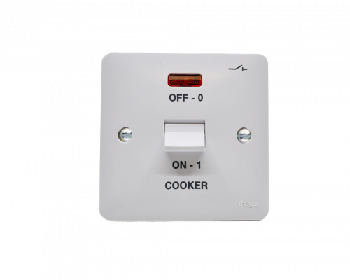 Hager WMDP50N/OV (Cooker type shown)
