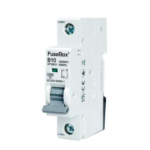 FuseBox MT10B101 MCB 1 pole 10kA, 10A, B curve