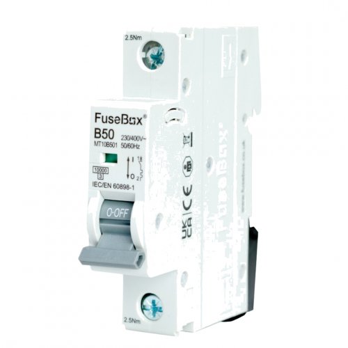 FuseBox MT10B501 MCB 1 pole 10kA, 50A, B curve