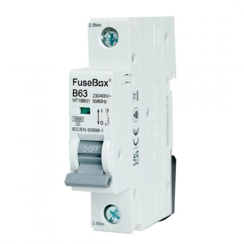 FuseBox MT10B631 MCB 1 pole 10kA, 63A, B curve