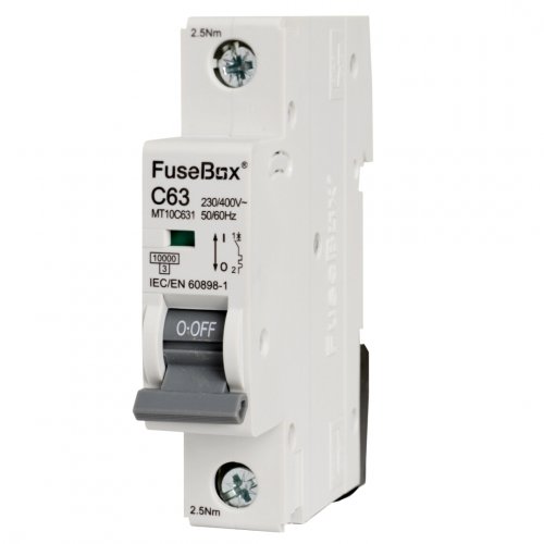 FuseBox MT10C631 MCB 1 pole 10kA, 63A, C curve