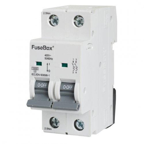 FuseBox MT10D252 MCB 2 pole 10kA, 25A, D curve