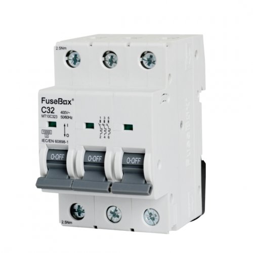 FuseBox MT10C323 MCB 3 pole 10kA, 32A, C curve