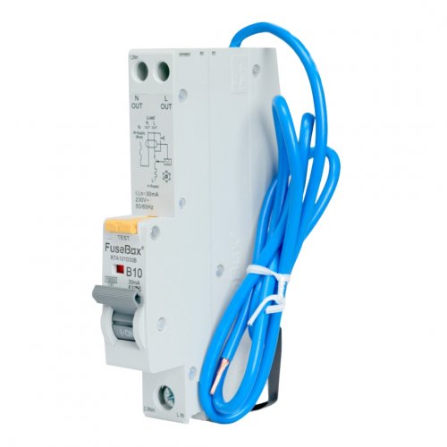 FuseBox RTA101030B RCBO 30mA 10kA (Type A), 10A, B curve