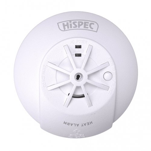 HiSPEC HSSA/HE/FF Interconnectable Fast Fix Mains Heat Detector with 9v Backup Battery