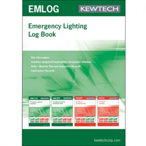 Kewtech EMLOG Emergency lighting log book	