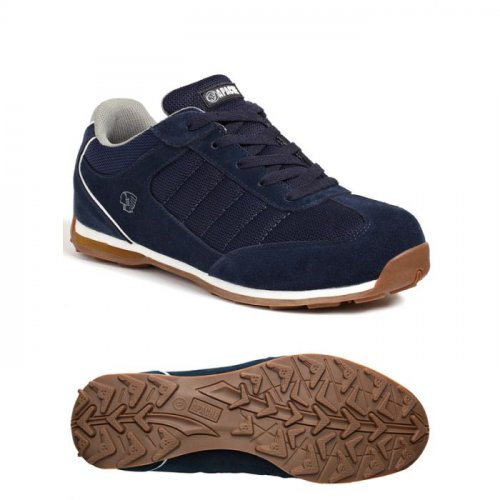 Apache STRIKE suede retro safety trainer, navy