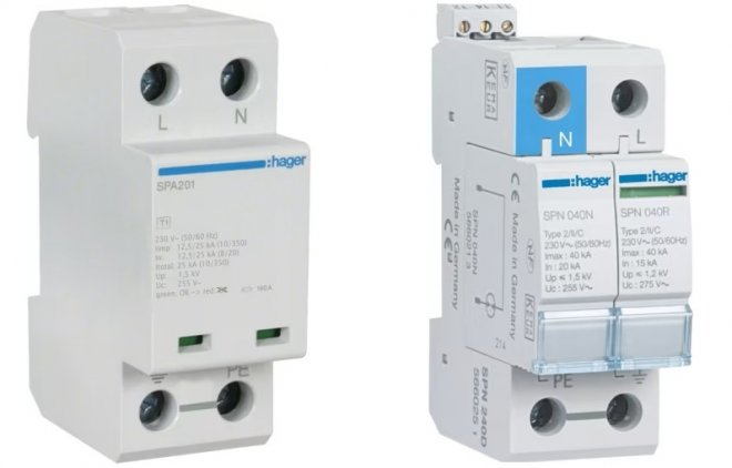 Hager surge protection devices