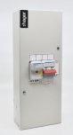 Hager IU44-18D 4 Module Metal Unit, 1*100A Isolator + 1*80A Switched Fuse with Door